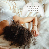 Flügelkissen Ersatzbezug Schlafkissen Grace Baumwollsatin Weiß