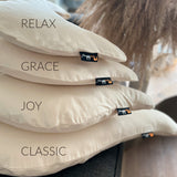 Relax Travel Wings Pillow Cover Organic Cotton Satin