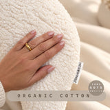 Grace Wings Pillow Cover Organic Cotton Plush