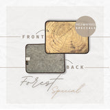 SET ANGEBOT | 4xTischunterlage in Jahresring Holzoptik - Rechteckig