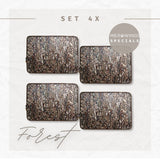 SPECIAL SET OFFER | 4x Forest Bark Placemat - Rectangular