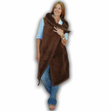 Short Wearable Blanket Brown