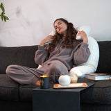 Grace Wings Pillow Cashmere-Mix - Fine Cable Knit, Cream