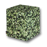 Quadratischer Outdoor Sitzhocker Hainbuche mit Tablett