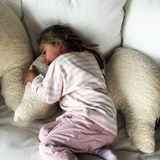 Flügelkissen Joy Bio Baumwoll Plüsch - mit normalem Innenkissen