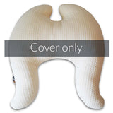 Classic Wings Pillow Cover Cashmere-Mix - Fine Cable Knit, Cream