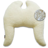 Classic Wings Pillow Organic Cotton Plush - with Sheep Wool Inlay