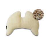 Grace Wings Pillow Organic Cotton Plush - with Stone Pine & Spelt Inlay