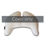 Grace Wings Pillow Cover Organic Cotton Knit Cream