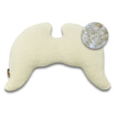 Flügelkissen Joy Bio Baumwoll Plüsch - mit Schafschurwolle Innenkissen