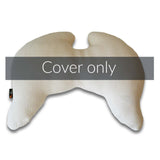 Joy Wings Pillow Cover Organic Cotton Knit Cream
