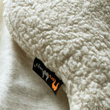 Flügelkissen Relax Travel Bio Baumwollplüsch mit Schafschurwolle Innenkissen