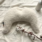 Flügelkissen Relax Travel Bio Baumwollplüsch mit Schafschurwolle Innenkissen