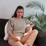 Flügelkissen Joy Bio-Baumwolle Strick Creme