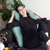 Grace Wings Pillow Jade