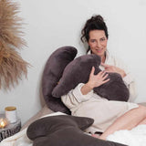 Grace Wings Pillow Taupe