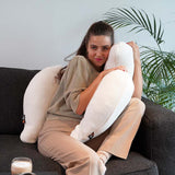 Flügelkissen Joy Bio-Baumwolle Strick Creme