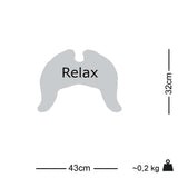 Flügelkissen Relax Travel Bio Baumwollplüsch mit Schafschurwolle Innenkissen