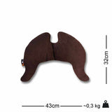 Flügelkissen Travel Dunkelbraun