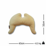 Flügelkissen Travel Sand