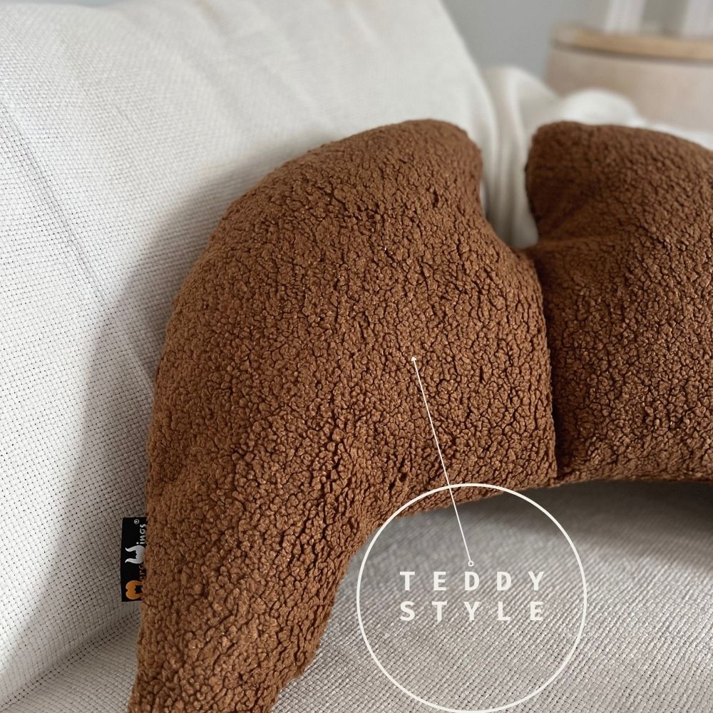 New* Grace Wings Pillow Nougat Teddy Shearling Fabric| Limited Edition Special Xmas offer – so long stocks last