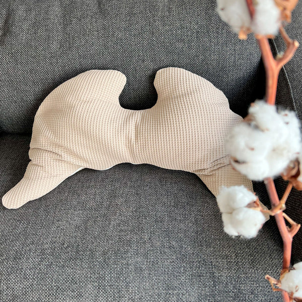 JOY Wings Pillow Cotton Waffle Pique Sand Beige - Sample Piece