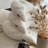 Classic Wings Pillow Naboa - Faux Fur, Cream-White | Bestseller