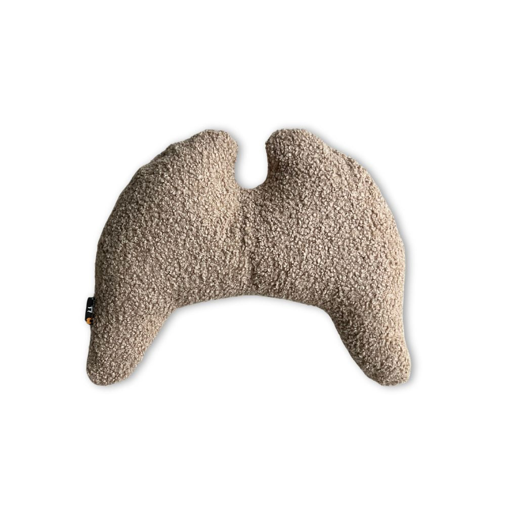 New* Grace Wings Pillow Almond Bouclé | Limited Edition