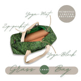 Gras-Log-Utility-Tasche für den Alltag, Sport & Yoga | Large