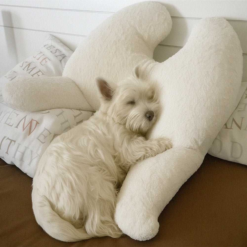 Classic Wings Pillow Naboa Faux Fur, Cream-White Bestseller