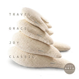 Grace Wings Pillow Organic Cotton Plush - with Sheep Wool Inlay