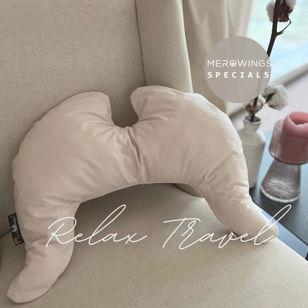 Relax Travel Wings Pillow Cover Cotton Satin - Special Edition - Rosé