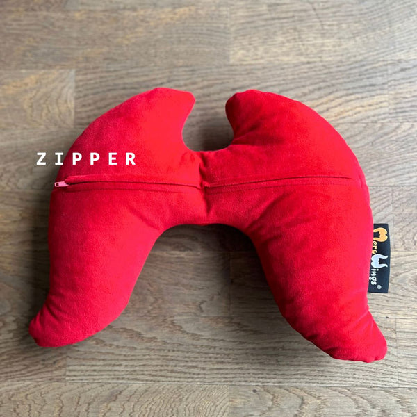 Smart Travel Wings Pillow Red | SAMPLE PIECE  | With removable Cover
