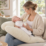 Classic Wings Pillow Organic Cotton Plush - with Sheep Wool Inlay