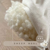 Classic Wings Pillow Organic Cotton Plush - with Sheep Wool Inlay