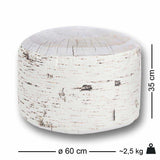 Baumstumpf Pouf Birch