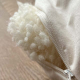 Joy Wings Pillow Organic Cotton Plush - with Sheep Wool Inlay