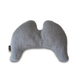Grace Wings Pillow Cashmere-Mix - Fine Cable Knit, Grey