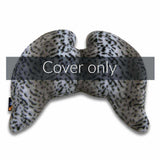 Joy Wings Pillow Cover Snow Leopard - Faux Fur, Black, Beige & Cream