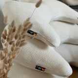 Grace Wings Pillow Organic Cotton Knit Cream