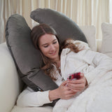 Classic Wings Pillow Stone Grey