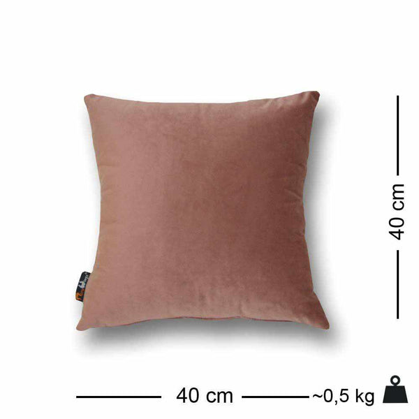 Luxury Velvet Square Cushion Dusty Rose - 40 x 40 cm