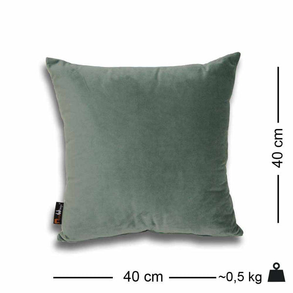 Luxury Velvet Square Cushion Jade - 40 x 40 cm